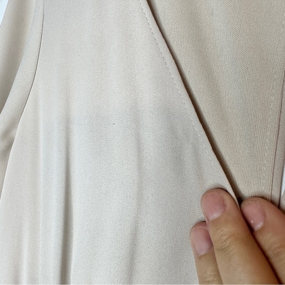 Show Me Your MuMu Emily Empire Maxi Dress Show Me The Ring Crisp Beige Size S - Picture 9 of 13